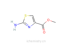 CAS:118452-04-3_2-氨基噻唑-4-甲酸甲酯的分子结构