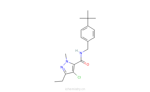 CAS:119168-77-3_吡螨胺的分子结构