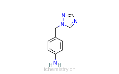 CAS:119192-10-8_4-(1H-1,2,4-三氮唑-1-基甲基)苯胺的分子结构