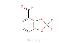 CAS:119895-68-0_2,2-二氟-1,3-苯并二恶茂-4-甲醛的分子结构