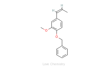 CAS:120-11-6_1-苄氧基-2-甲氧基-4-丙烯基苯的分子结构