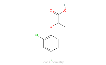 CAS:120-36-5_2,4-滴丙酸的分子结构