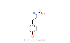 CAS:1202-66-0_N-乙酰基酪胺的分子结构