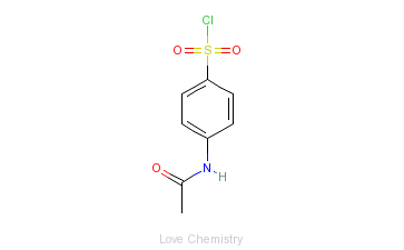 CAS:121-60-8_对乙酰胺基苯磺酰氯的分子结构