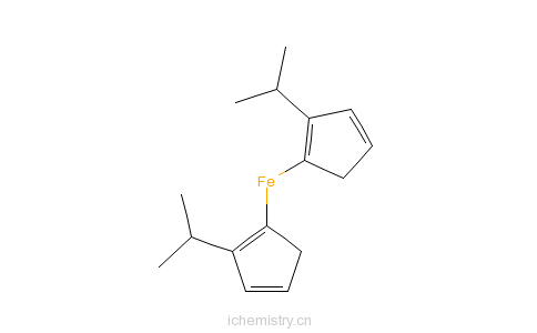 CAS:12126-34-0_双(异丙基环戊二烯基)铁的分子结构