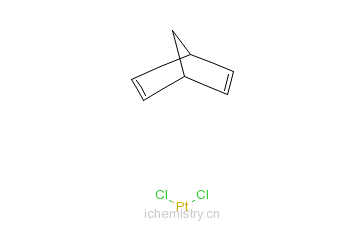 CAS:12152-26-0_二氯(去菠二烯)铂(II)的分子结构