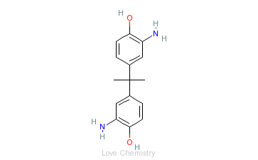 CAS:1220-78-6_2,2-双(4-羟基-3-氨基苯基)丙烷的分子结构