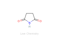 CAS:123-56-8_丁二酰亚胺的分子结构
