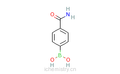 CAS:123088-59-5_4-氨基甲酰苯硼酸的分子结构