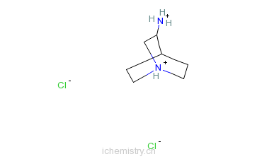 CAS:123536-14-1_R-3-氨基奎宁环二盐酸盐的分子结构