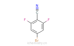 CAS:123843-67-4_4-溴-2,6-二氟苯腈的分子结构