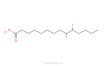 CAS:124511-74-6_肉豆蔻酸-[9,10-3H]的分子结构