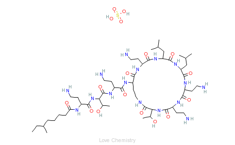 CAS:1264-72-8_硫酸粘杆菌素的分子结构