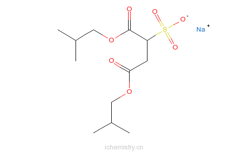 CAS:127-39-9_硫代丁二酸-1,4-二(2-甲基丙基)酯的钠盐的分子结构