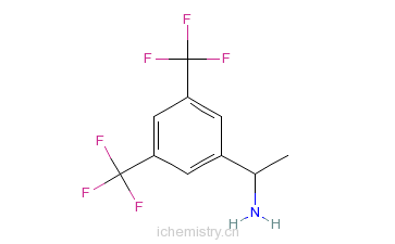 CAS:127733-40-8_(S)-1-[3,5-二(三氟甲基)苯基)乙胺的分子结构