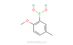 CAS:127972-00-3_2-甲氧基-5-甲基苯硼酸的分子结构