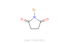 CAS:128-08-5_N-溴代丁二酰亚胺的分子结构