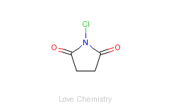 CAS:128-09-6_N-氯代丁二酰亚胺的分子结构