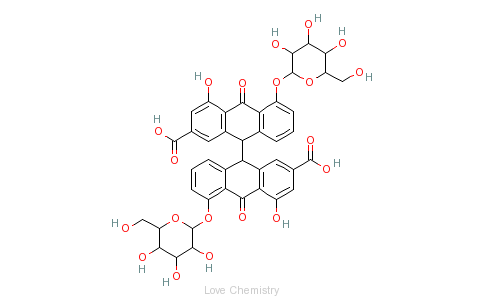 CAS:128-57-4_番泻苷B的分子结构