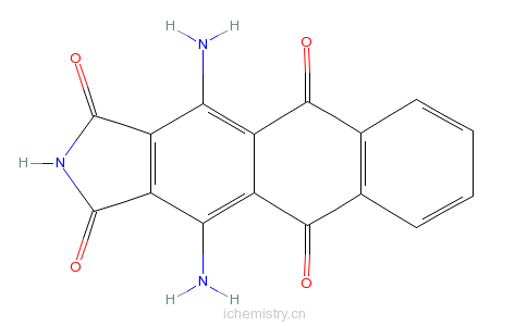 CAS:128-81-4_4,11-二氨基-1H-萘并[2,3-F]异吲哚-1,3,5,10(2H)-四酮的分子结构