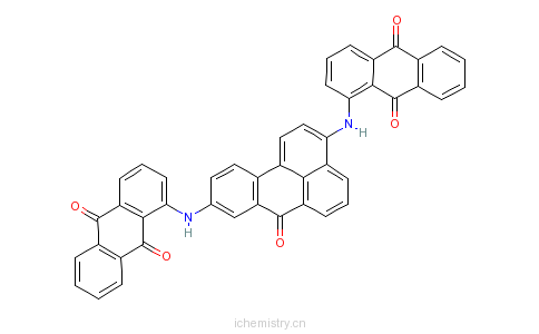 CAS:129-22-6_1,1'-[(7-氧代-7H-苯并[DE]蒽-3,9-二基)二亚氨基]二(9,10-蒽二酮)的分子结构