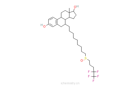 CAS:129453-61-8_氟维司群的分子结构