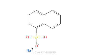 CAS:130-14-3_1-萘磺酸钠盐的分子结构