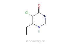 CAS:130129-58-7_5-氯-6-乙基嘧啶-4-醇的分子结构