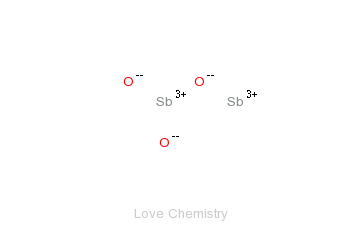 CAS:1309-64-4_三氧化二锑的分子结构