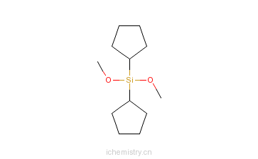 CAS:131390-32-4_二环戊基二甲氧基硅烷的分子结构