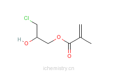 CAS:13159-52-9_2-甲基-2-丙烯酸-3-氯-2-羟基丙基酯的分子结构