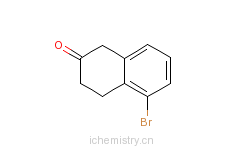 CAS:132095-53-5_5-溴-3,4-二氢-1H-2-萘酮的分子结构