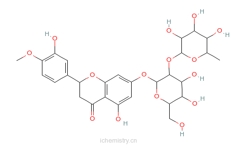CAS:13241-33-3_新橙皮苷的分子结构