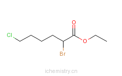 CAS:132606-74-7_2-溴-6-氯己酸乙酯的分子结构