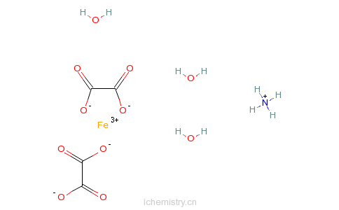 CAS:13268-42-3_草酸高铁铵的分子结构