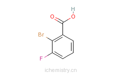CAS:132715-69-6_2-溴-3-氟苯甲酸的分子结构