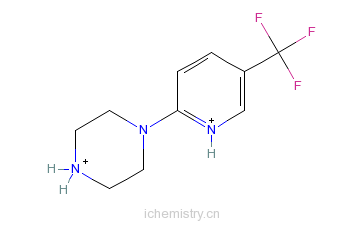 CAS:132834-58-3_1-[5-(三氟甲基)-2-吡啶基]哌嗪的分子结构