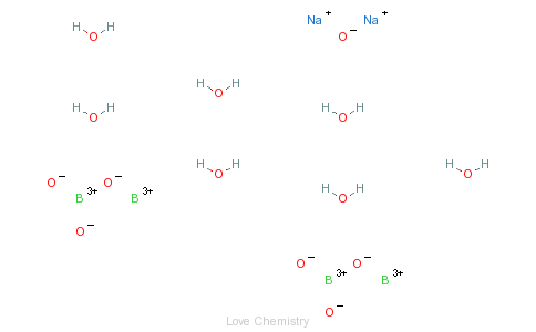 CAS:1330-43-4_四硼酸钠的分子结构