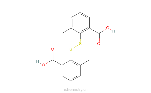 CAS:13363-59-2_2,2'-二硫双(3-甲基苯甲酸)的分子结构
