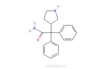 CAS:134002-25-8_3-(S)-(1-氨基甲酰-1,1-二苯基甲基)吡咯烷的分子结构