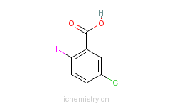 CAS:13421-00-6_5-氯-2-碘苯甲酸的分子结构