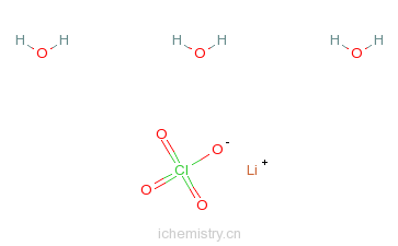 CAS:13453-78-6_高氯酸锂(三水)的分子结构