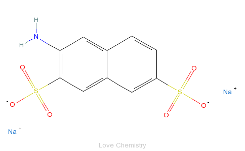CAS:135-50-2_2-萘胺-3,6-二磺酸钠盐的分子结构
