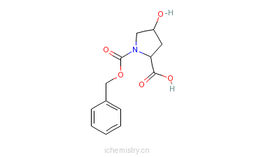 CAS:13504-85-3_Cbz-L-羟脯氨酸的分子结构