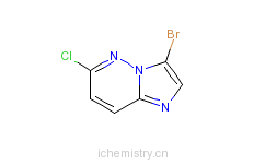 CAS:13526-66-4_3-溴-6-氯咪唑并[1,2-b]哒嗪的分子结构
