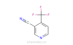 CAS:13600-43-6_3-氰基-4-三氟甲基吡啶的分子结构