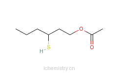CAS:136954-20-6_3-巯基己基乙酸酯的分子结构