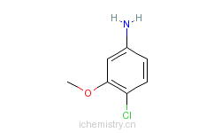 CAS:13726-14-2_3-甲氧基-4-氯苯胺的分子结构