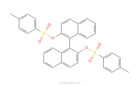 CAS:137568-37-7_(R)-(-)-联萘酚二对甲苯磺酸酯的分子结构