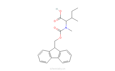 CAS:138775-22-1_Fmoc-N-甲基-L-异亮氨酸的分子结构